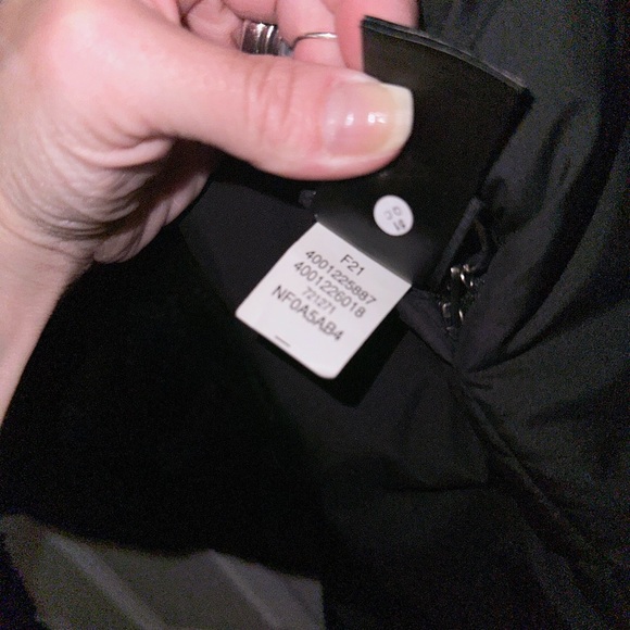 Girls NORTH FACE reversible furry winter coat, sz 7/8 - Picture 7 of 7